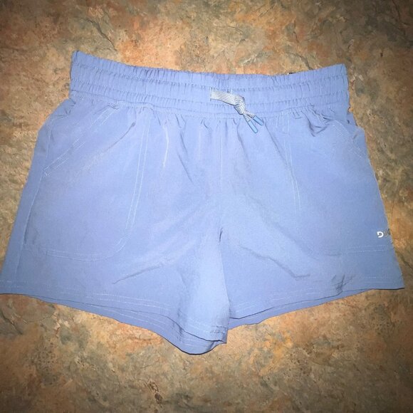 DSG Girls Mid Rise Relaxed Fit Shorts XL Light Blue - Picture 1 of 9